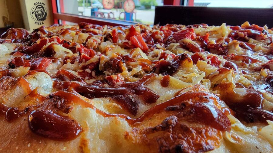July perfection: Red, White & BBQ Pizza