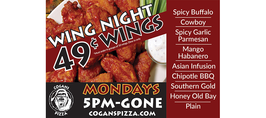Monday Special @ North: 49¢ Wings