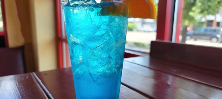This Blue Isle Cocktail will be staring at you all month long