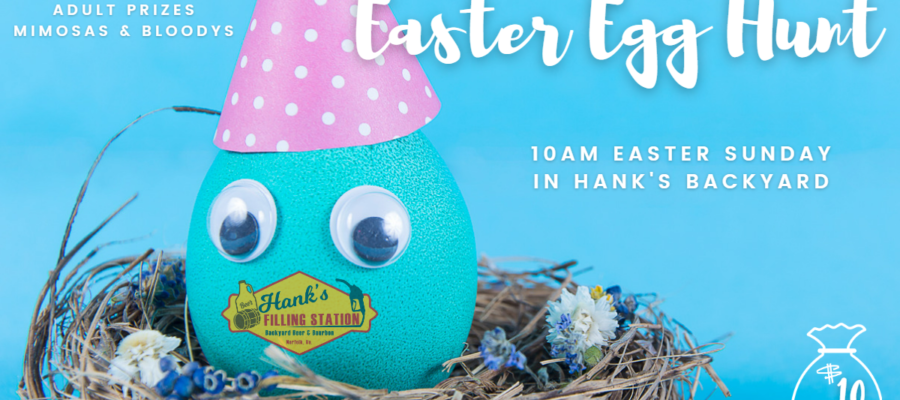 Adult Easter Egg Hunt @ Hank’s, Sunday April 9th