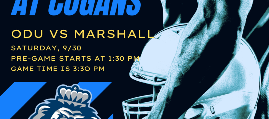 ODU vs Marshall Football Game @ Cogans, 9/30