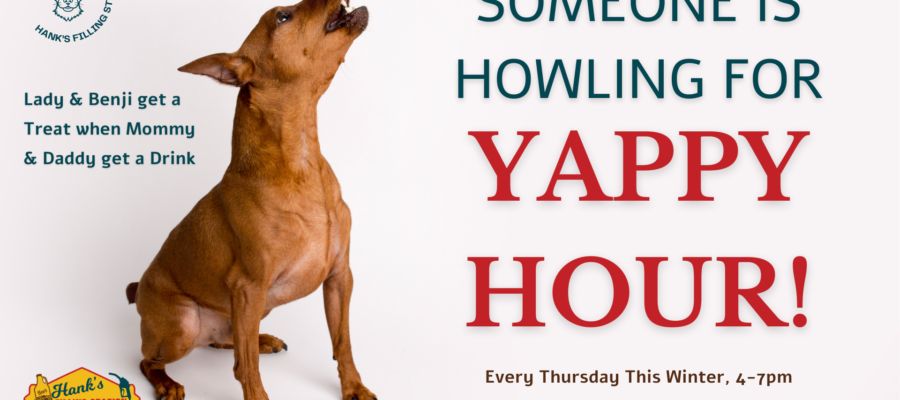Yappy Hour This Thursday @ Hank’s